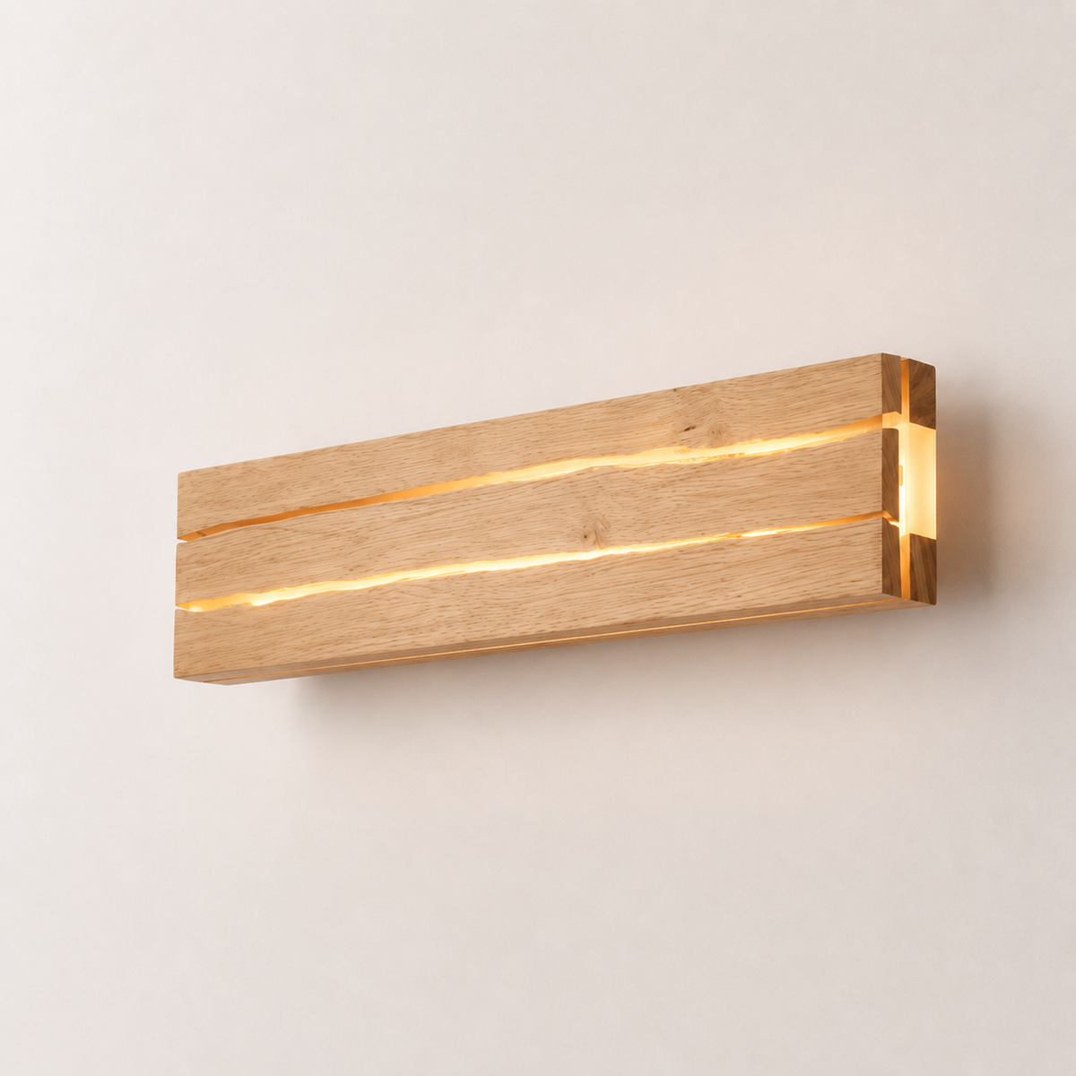 Applique murale LED bois naturel Noma