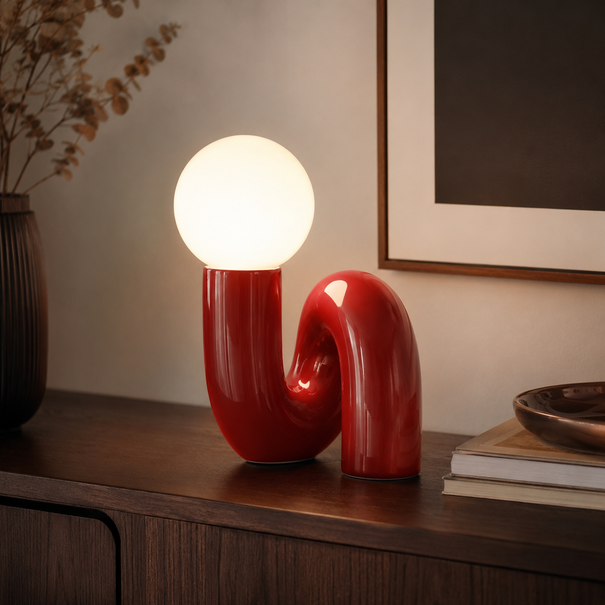 Lampe à poser sculpturale Oria
