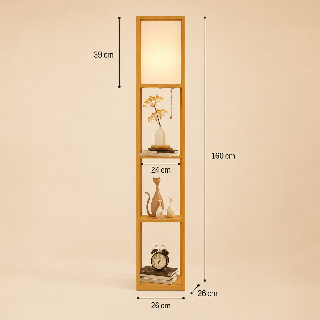 Lampadaire étagère Elia