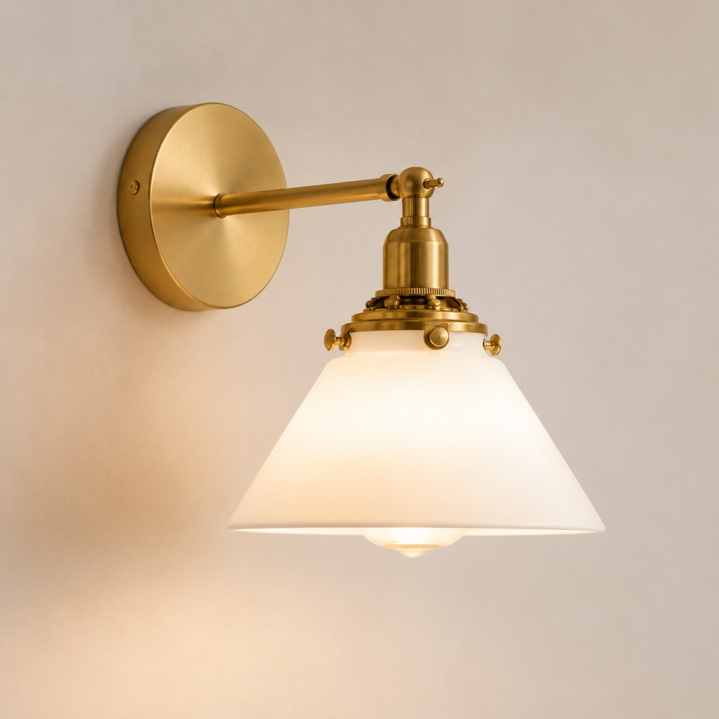 Applique murale verre blanc Rovin