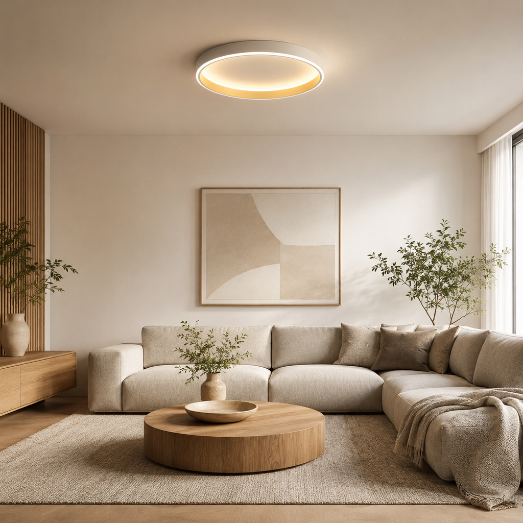 Plafonnier LED rond minimaliste Halo