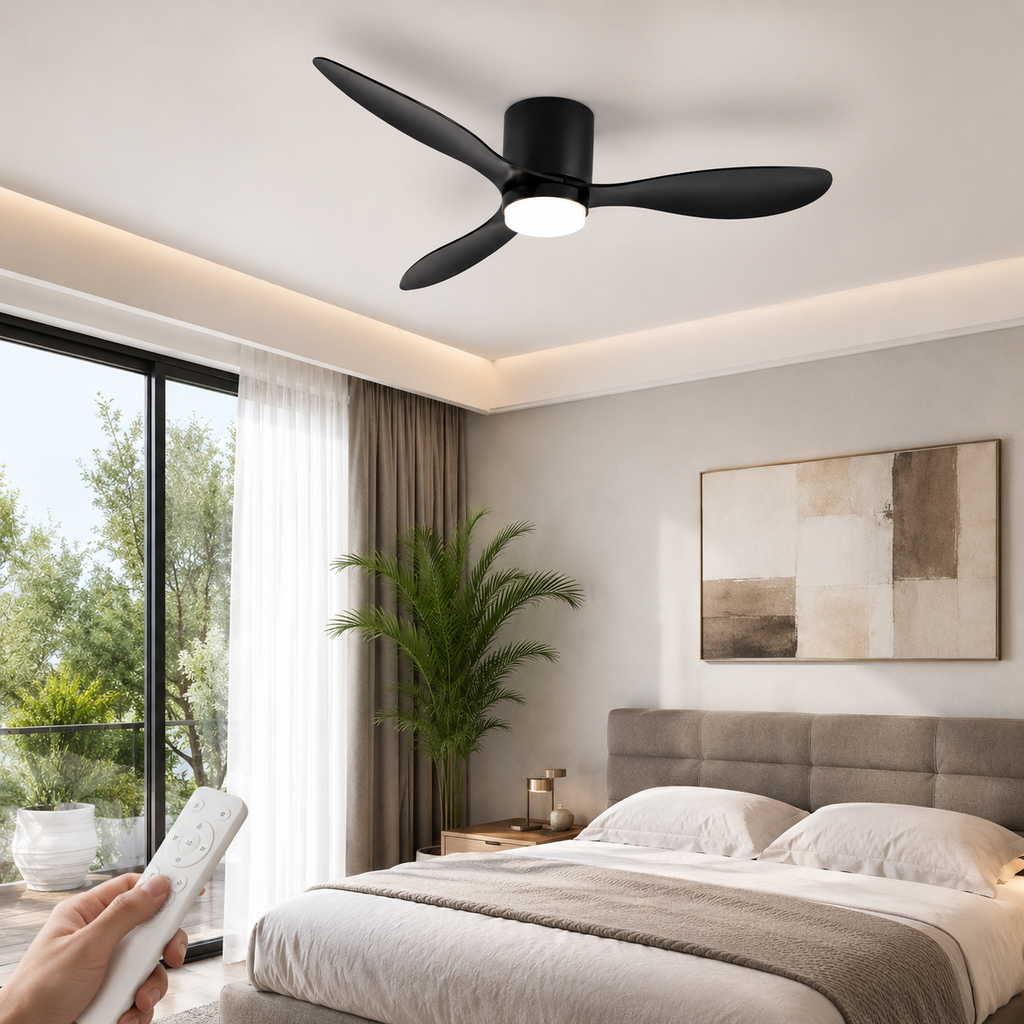 Ventilateur de plafond LED silencieux