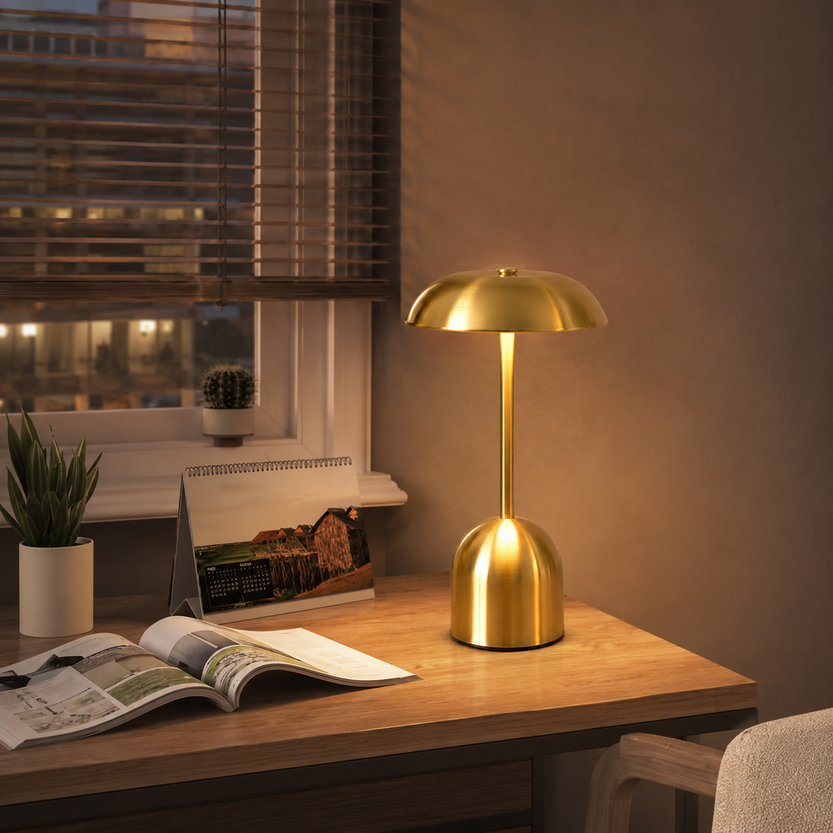 Lampe à poser rechargeable tactile Malia