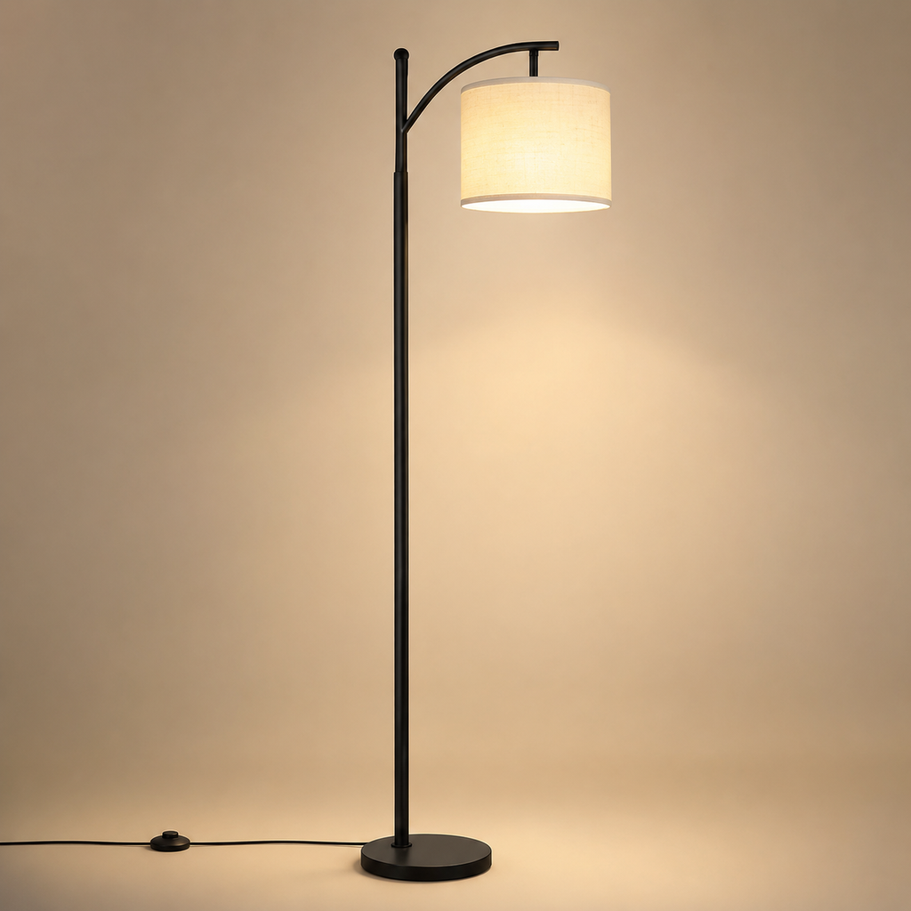 Lampadaire liseuse tissu Éline