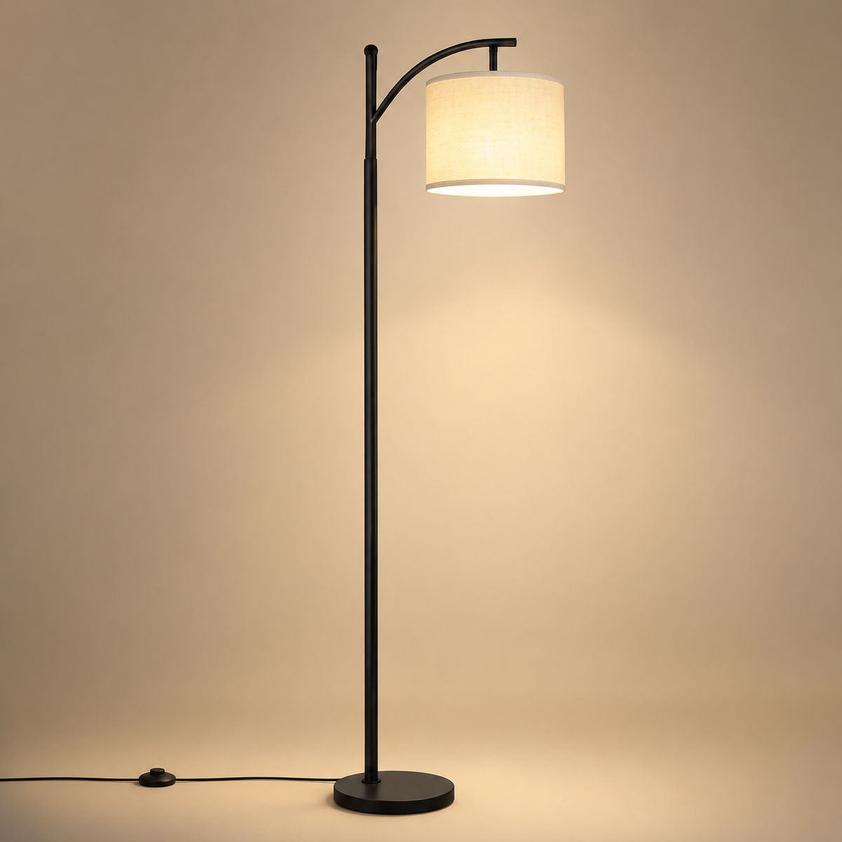 Lampadaire liseuse tissu Éline