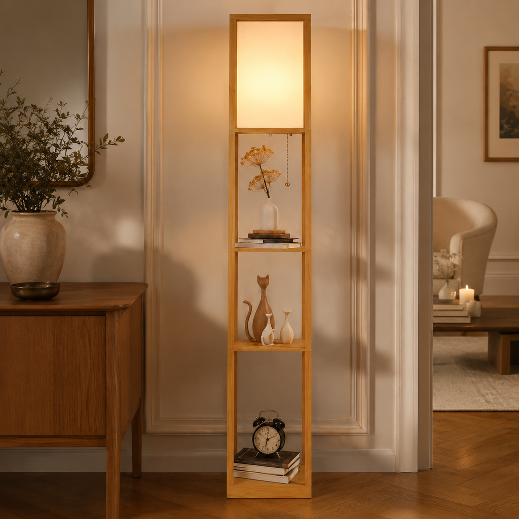 Lampadaire étagère Elia
