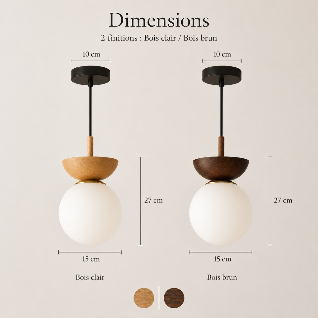 Suspension boule japonaise Nami