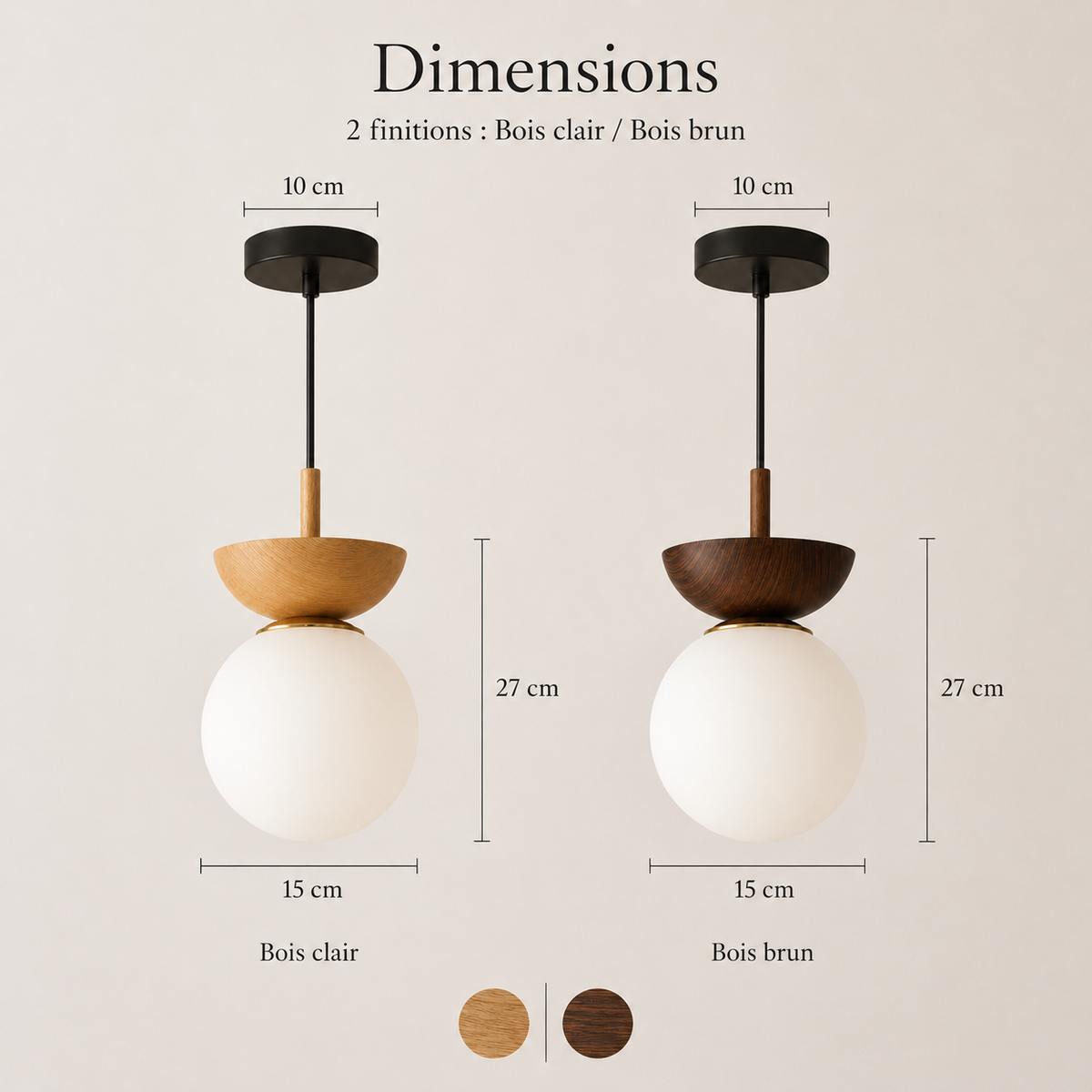 Suspension boule japonaise Nami