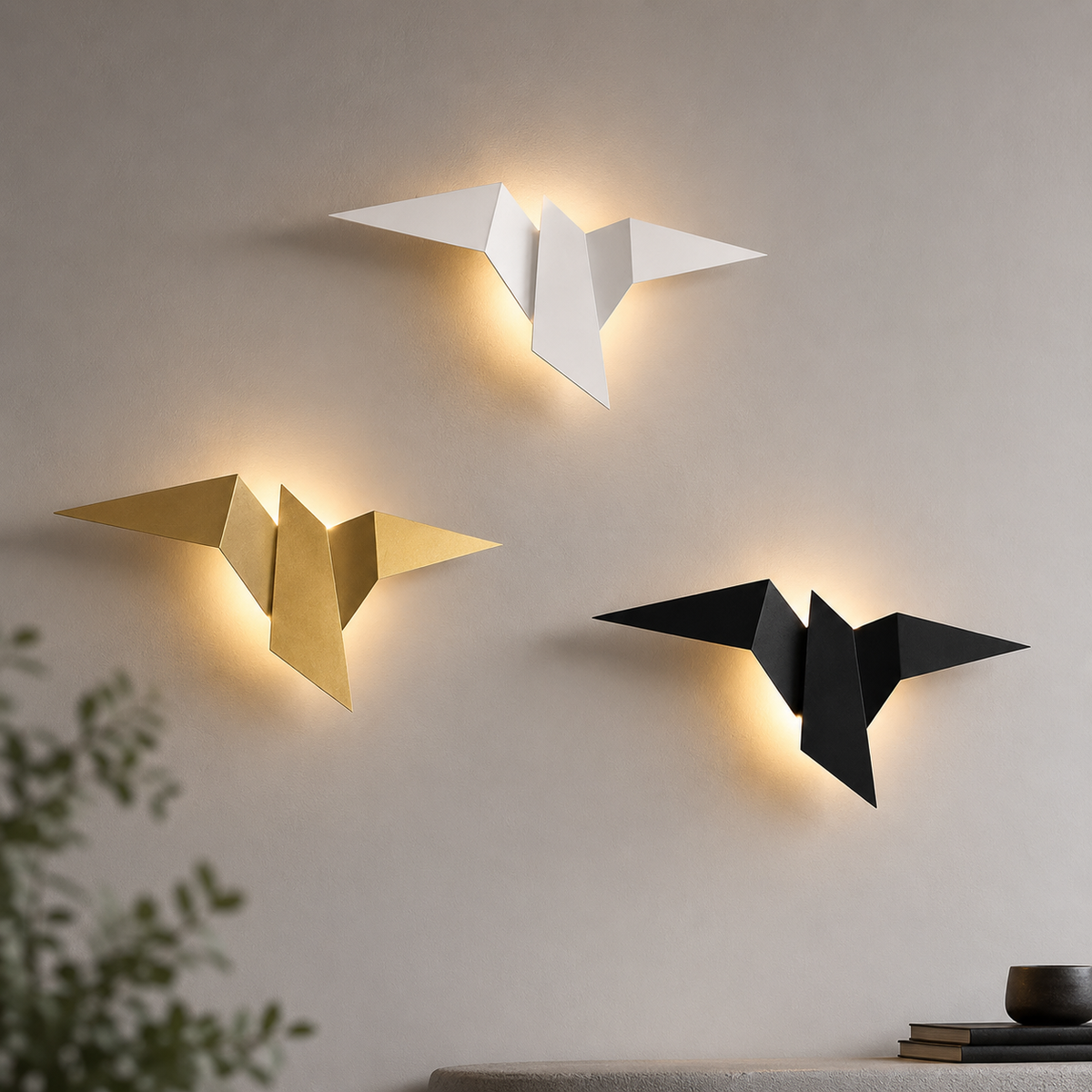 Applique murale LED Oiseau Nordic