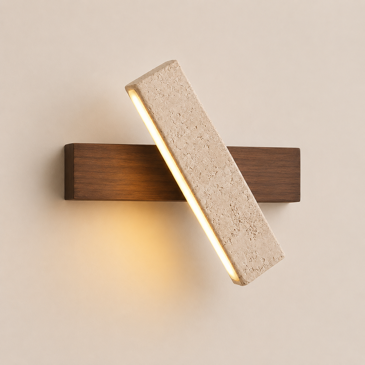 Applique murale scandinave travertin Solveig