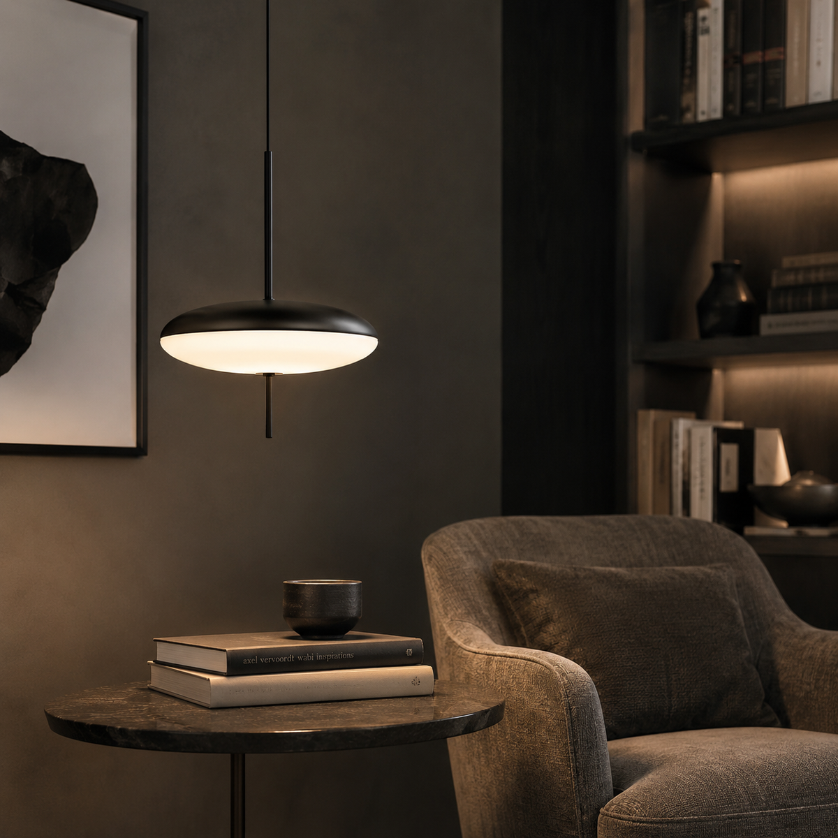 Suspension LED soucoupe Vela
