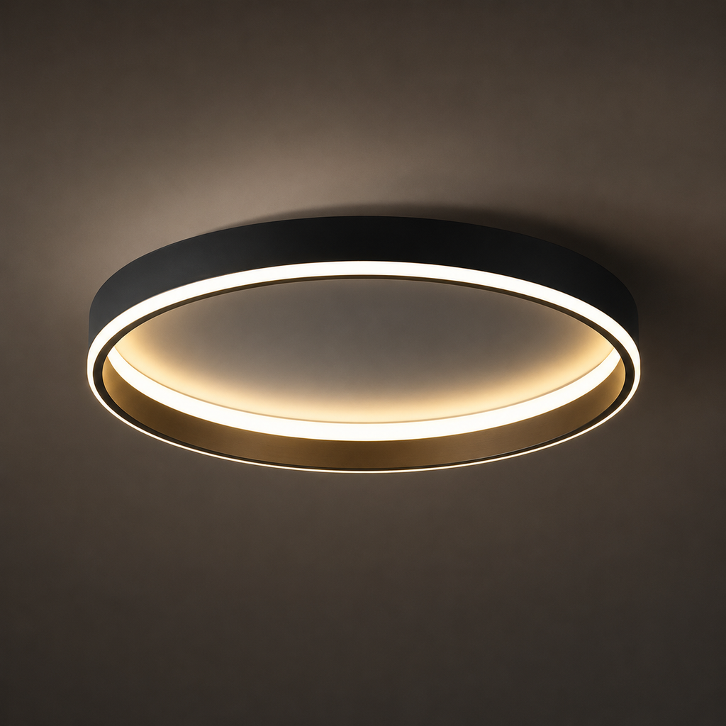 Plafonnier LED rond minimaliste Halo