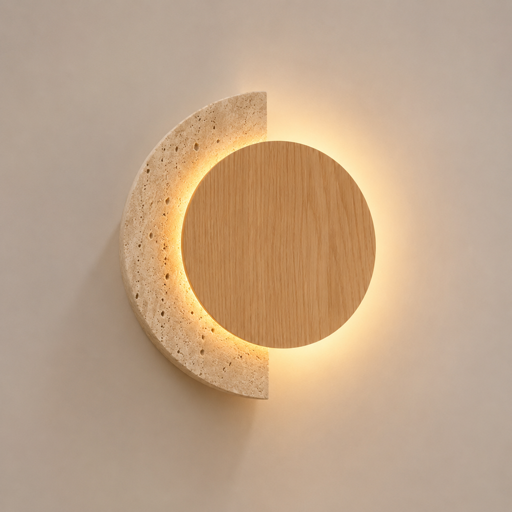 Applique murale LED travertin Halla