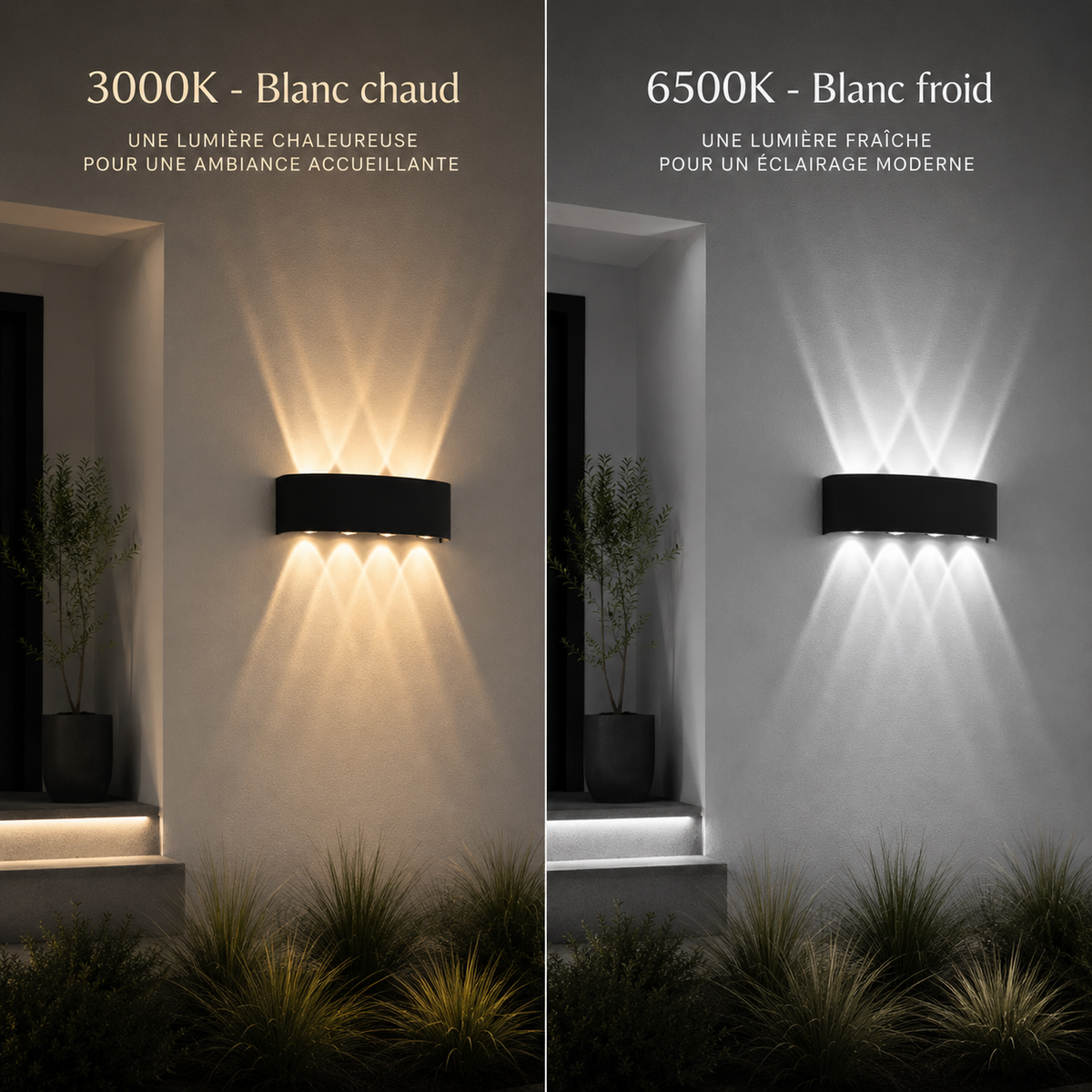 Applique murale LED extérieure Skar