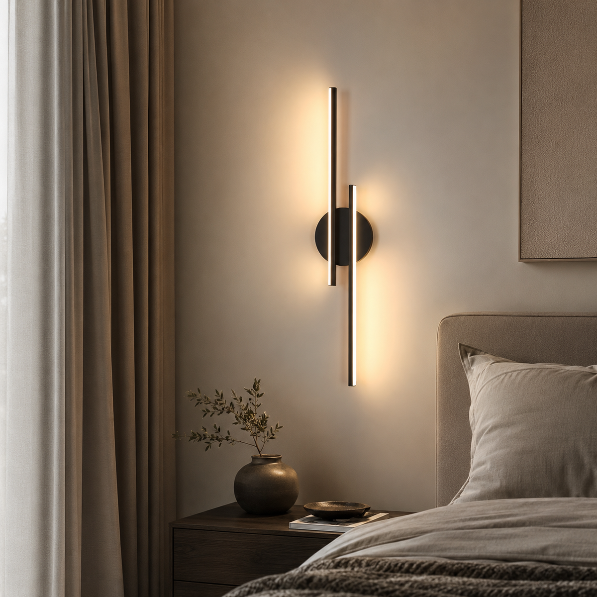 Applique murale LED Linea Noir