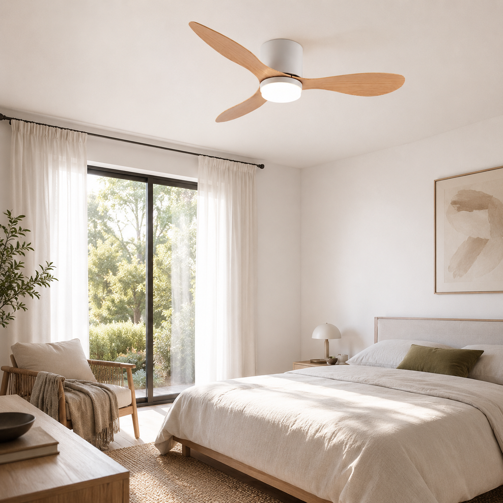 Ventilateur de plafond LED silencieux