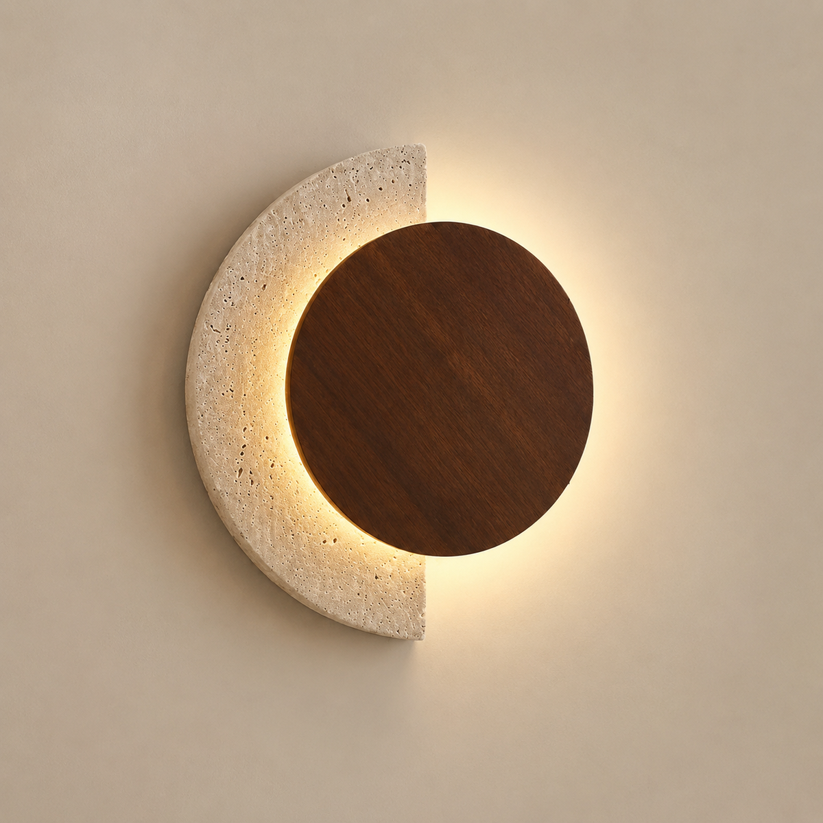 Applique murale LED travertin Halla