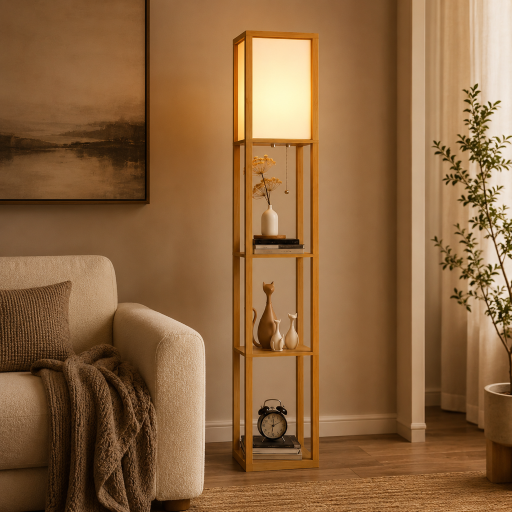 Lampadaire étagère Elia
