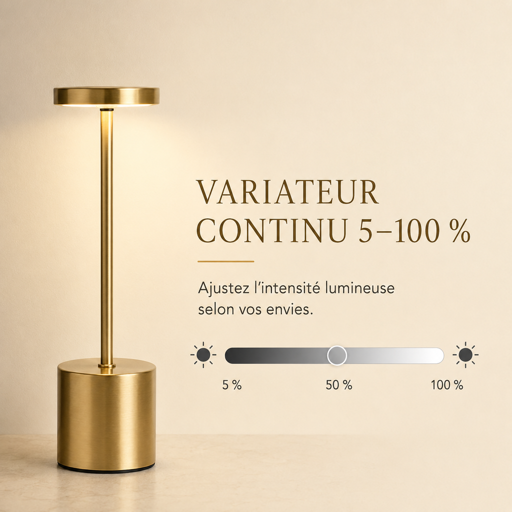 Lampe à poser tactile rechargeable Liora