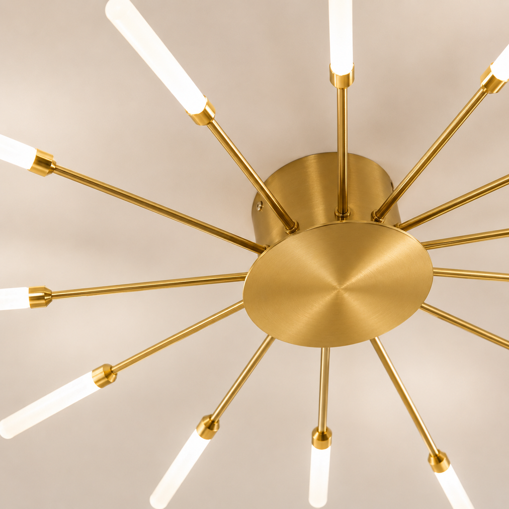 Plafonnier LED étoile dorée Astra