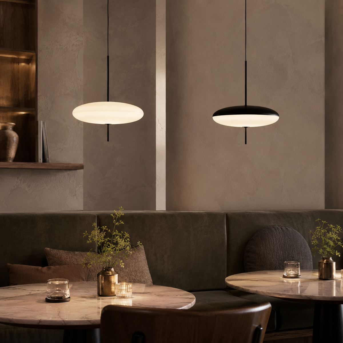 Suspension LED soucoupe Vela