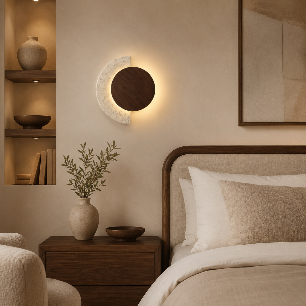 Applique murale LED travertin Halla