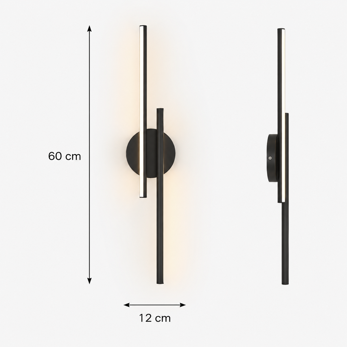 Applique murale LED Linea Noir