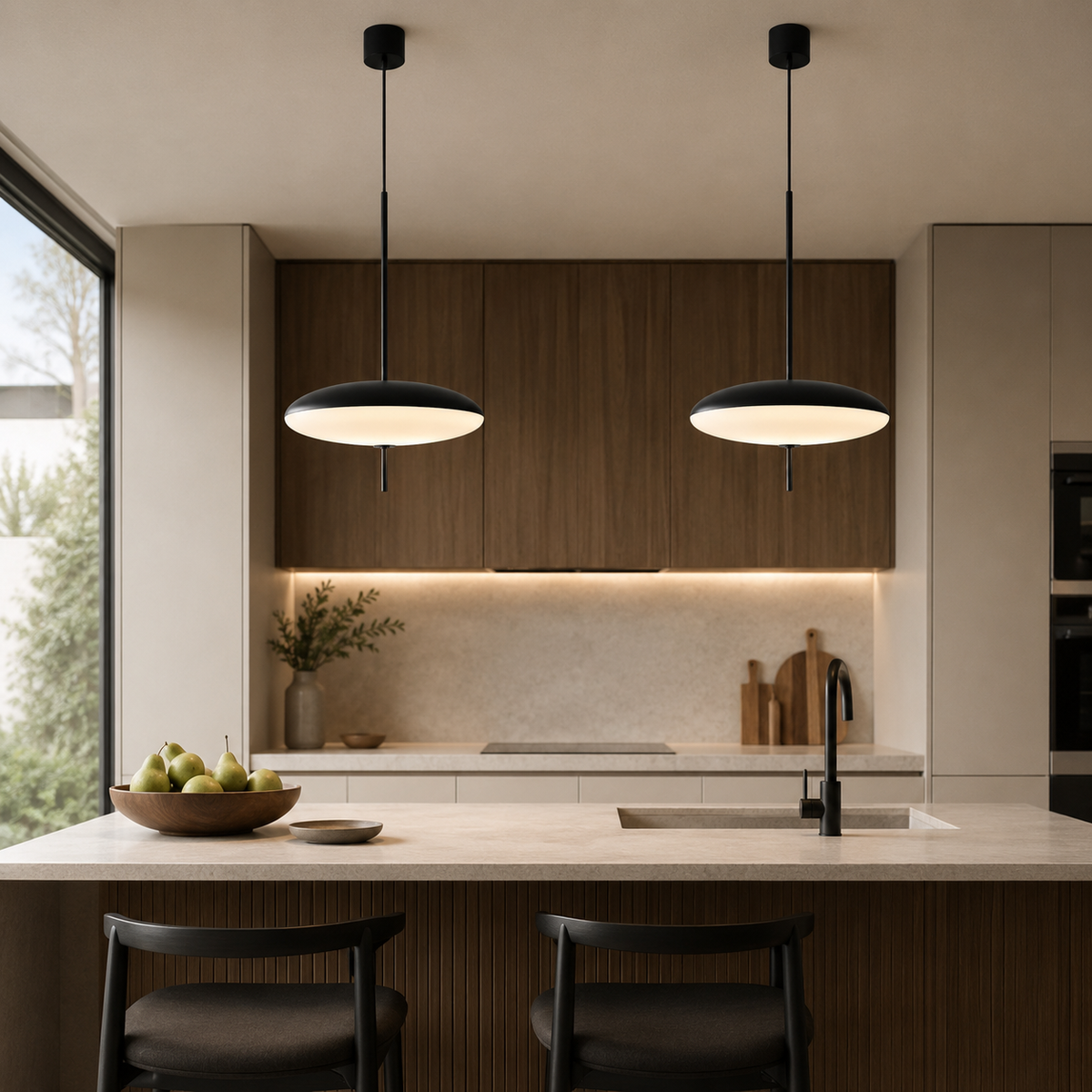 Suspension LED soucoupe Vela